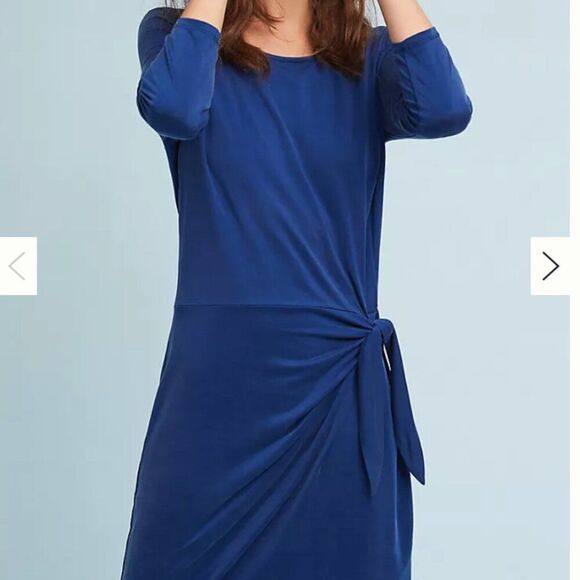 Anthropologie Dolan Left Coast Sanibel Tie-Waist Dress Size Small Blue - Picture 1 of 6